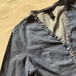 THE LIMITED Denim Blouse